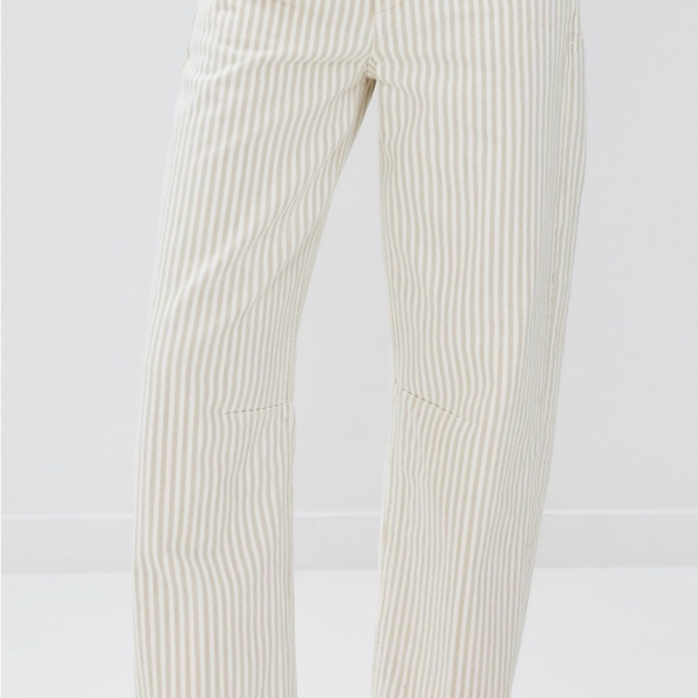 Citizens Of Humanity Cream MIRO Striped Women Jeans